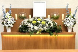 家族葬プランAの祭壇写真